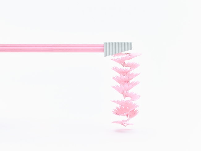 花 の形をした花色鉛筆 可愛らしさに目を奪われる