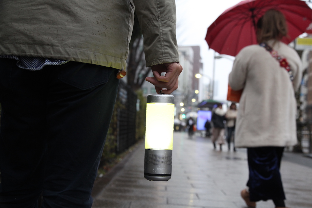 もちろん防水機能がついてます。雨が降っても大丈夫！