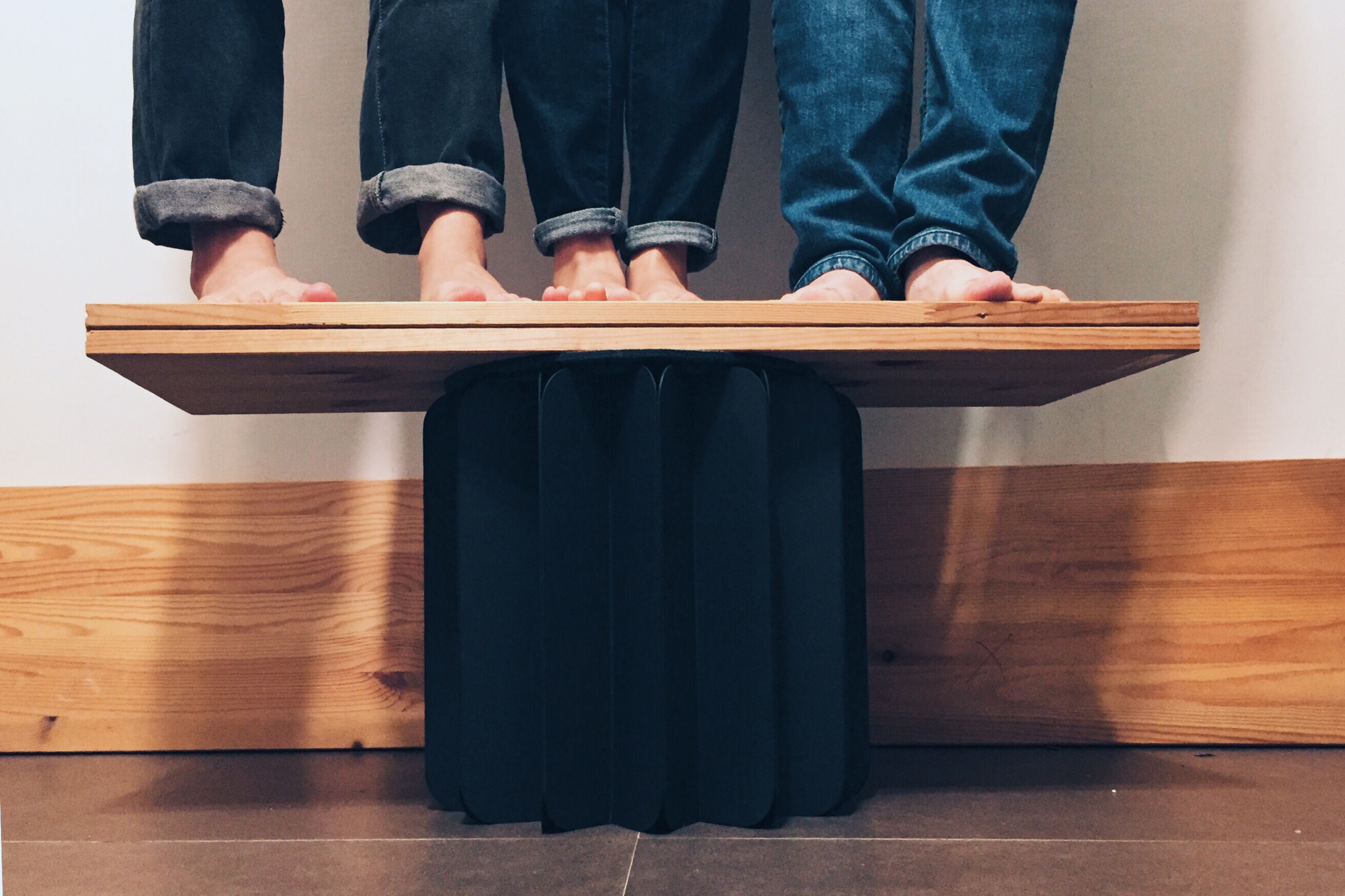 3人乗ってもだいじょーぶ