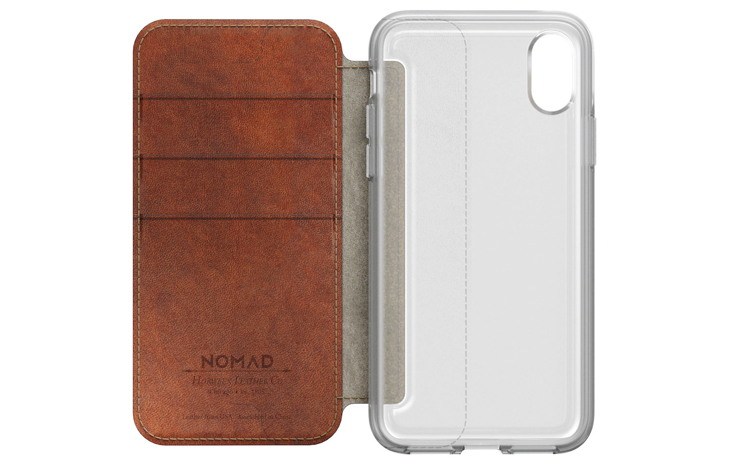 NOMAD CLEAR FOLIO for iPhoneXの図