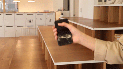 持ってるところ