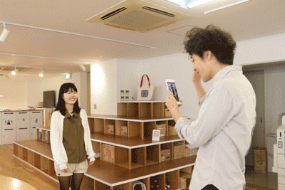 撮影中