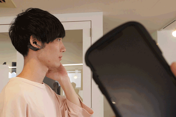 [SS音声コマンドで送信しているgif]