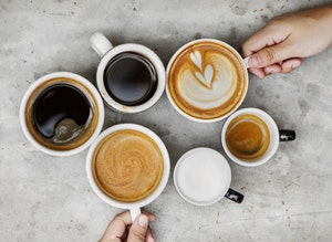 いろんな種類のコーヒー