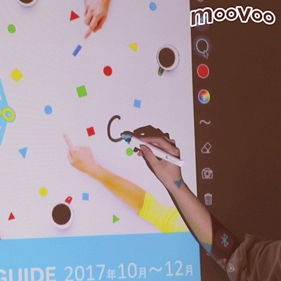 画面に描いているgif
