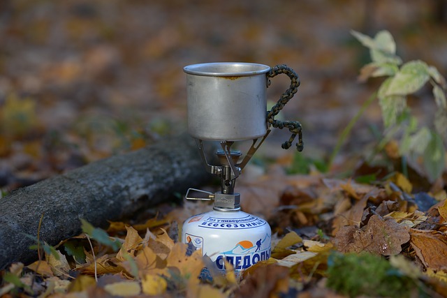 アルコールバーナーとクッカー
