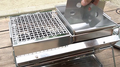 ユニセラ tg-iiiに「熱燗あぶり台」をセット