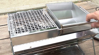 ユニセラ tg-iiiの「熱燗あぶり台」ががたついている様子