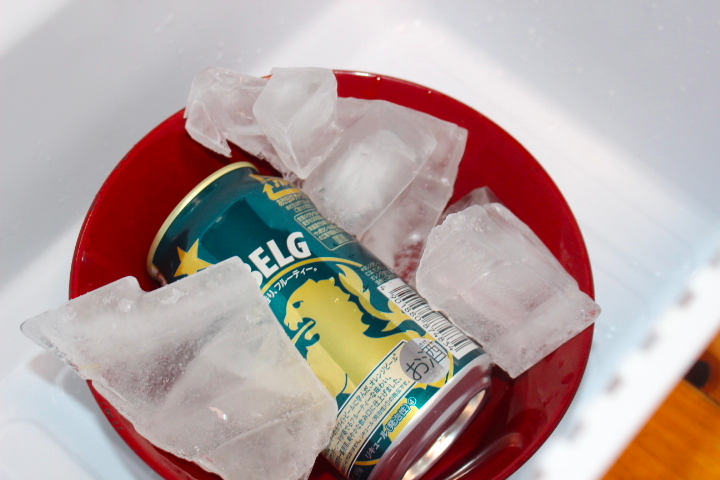 氷とビール