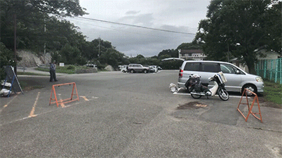 丸山県民サンビーチの駐車場