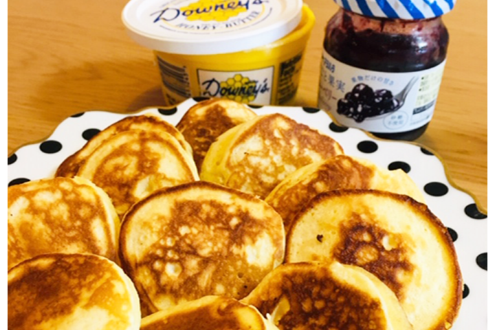 ふわふわのミニパンケーキの写真