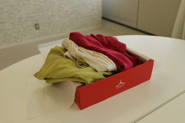 airClosetから届いた製品