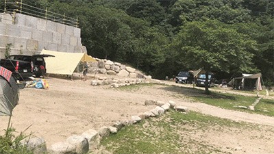 八風キャンプ場オート区画2