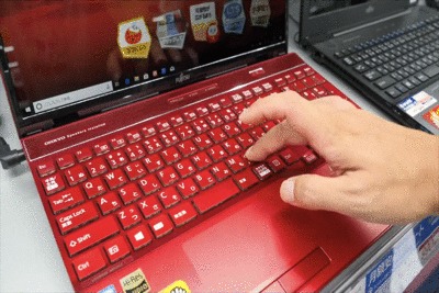 富士通LIFEBOOKAH52/C2のキーボード押下GIF