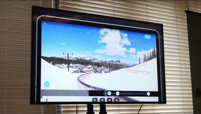 GoProMAX発表会のGoProアプリで向きの切り替えするデモ映像
