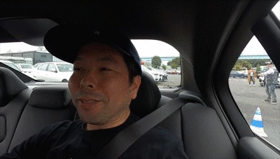 GoProHERO8Blackで撮影したGoProMAX発表会でのドリフト体験GIF