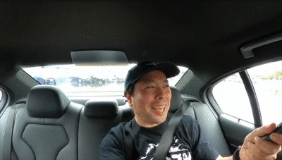 GoProMAXで撮影したGoProMAX発表会でのドリフト体験GIF