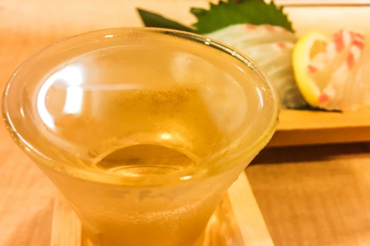 冷酒とお刺身
