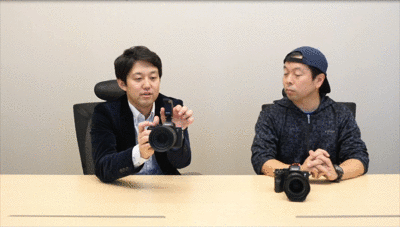 α7R Ⅳのデジタルオーディオインターフェースマイクを揺らしたGIF