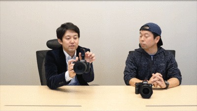 α7R Ⅳのデジタルオーディオインターフェースマイクを揺らしたGIF