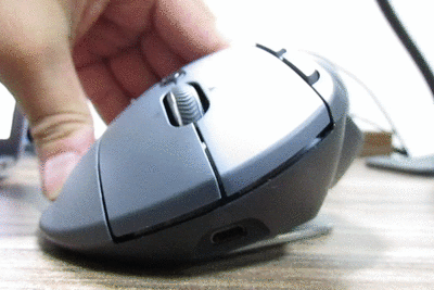 トラックボールマウスのgif