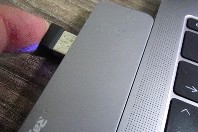 トラックボールマウスのgif
