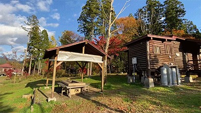 ウッディパル余呉のコテージ
