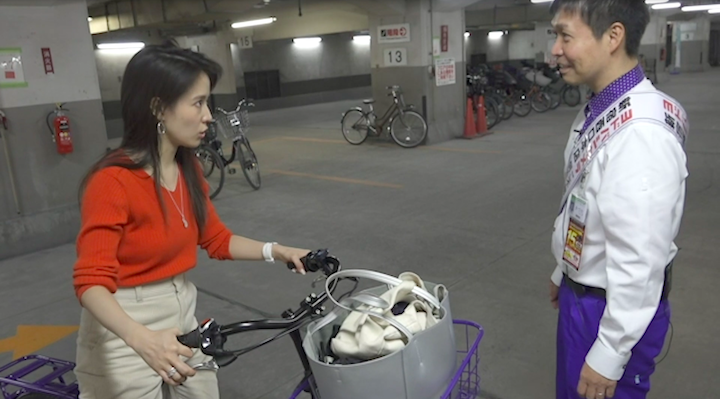 ブリヂストンの電動自転車試乗の感想を語る奈津子