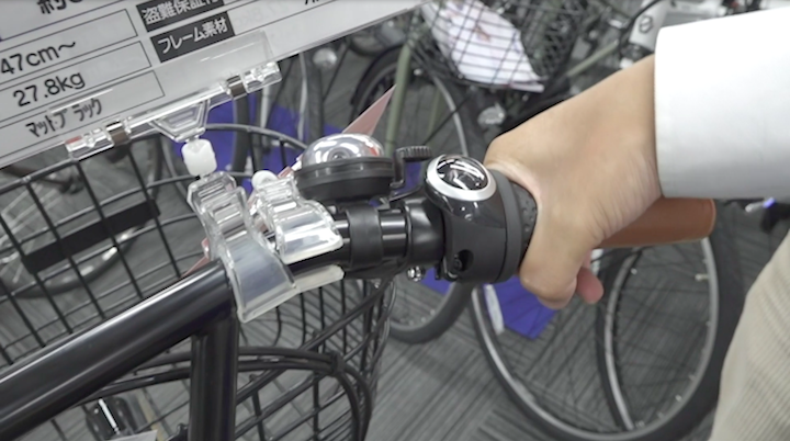 ヤマハの電動自転車に付いている3段階ギア