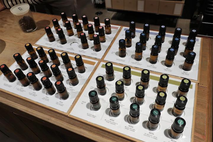 無印良品 銀座店 香り工房で購入できる60種類のブレンドオイル