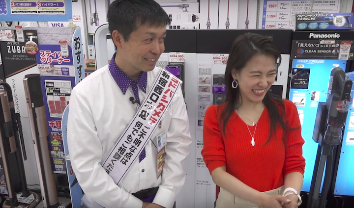 個人的におすすめな掃除機を語る勝田さん画像