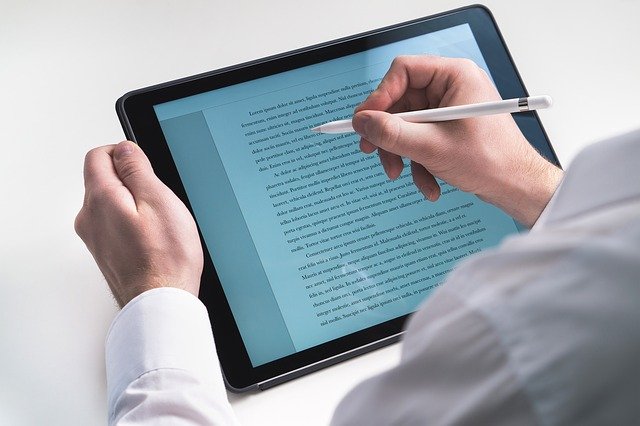ペンでタブレット操作