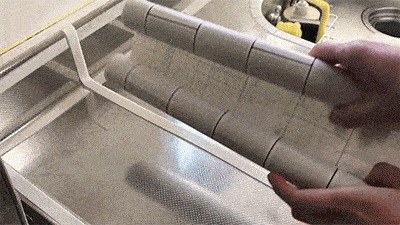 筒状に巻かれたリメイクシート