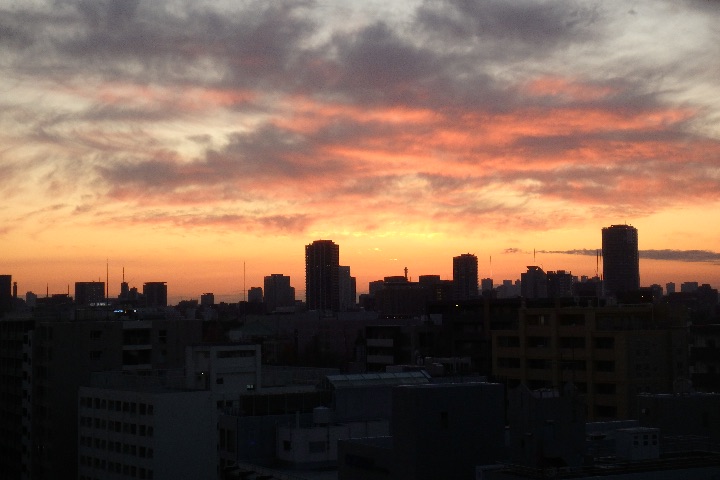 OLYMPUS STYLUS TG-870 Toughで撮影した夕焼け写真