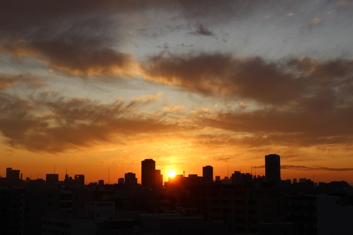 Canon EOS Kiss X7で撮影した夕焼け写真