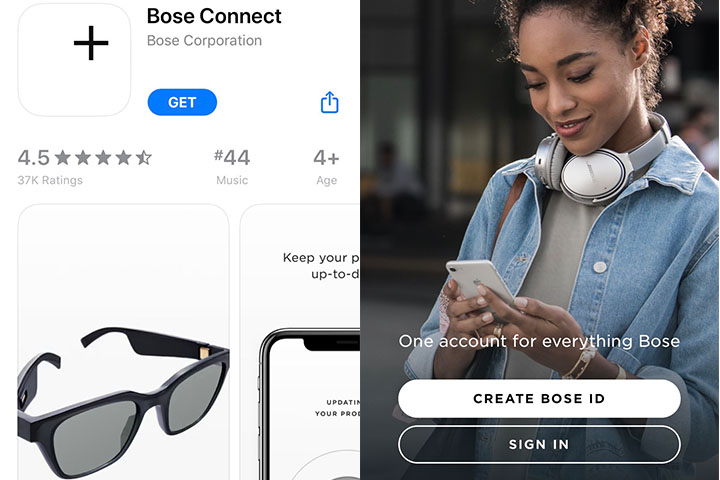 アプリBose Connectの写真