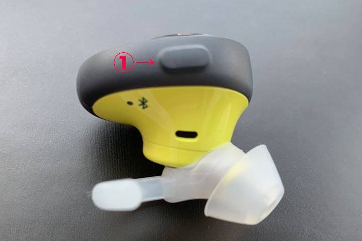 BOSE SoundSport Free wireless headphonesの各ボタンの名称