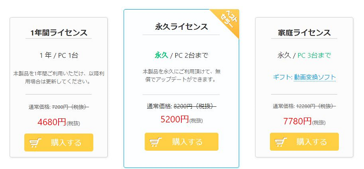DearMob iPhoneマネージャーのラインセス一覧表の写真