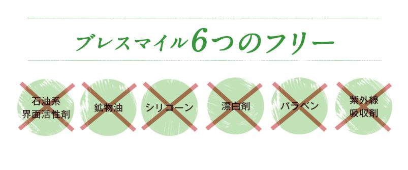 ブレスマイルクリアの無添加素材の画像