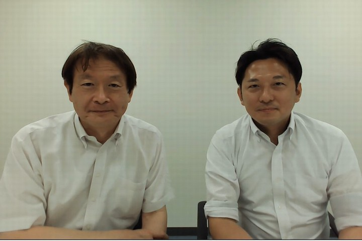小田さん、井上さんのTV会議中スクリーンショット写真