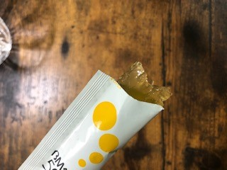 BMペプチド5000柚子味の封を切った写真