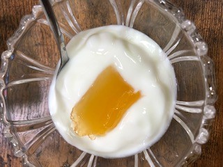BMペプチド5000柚子味とヨーグルトの写真