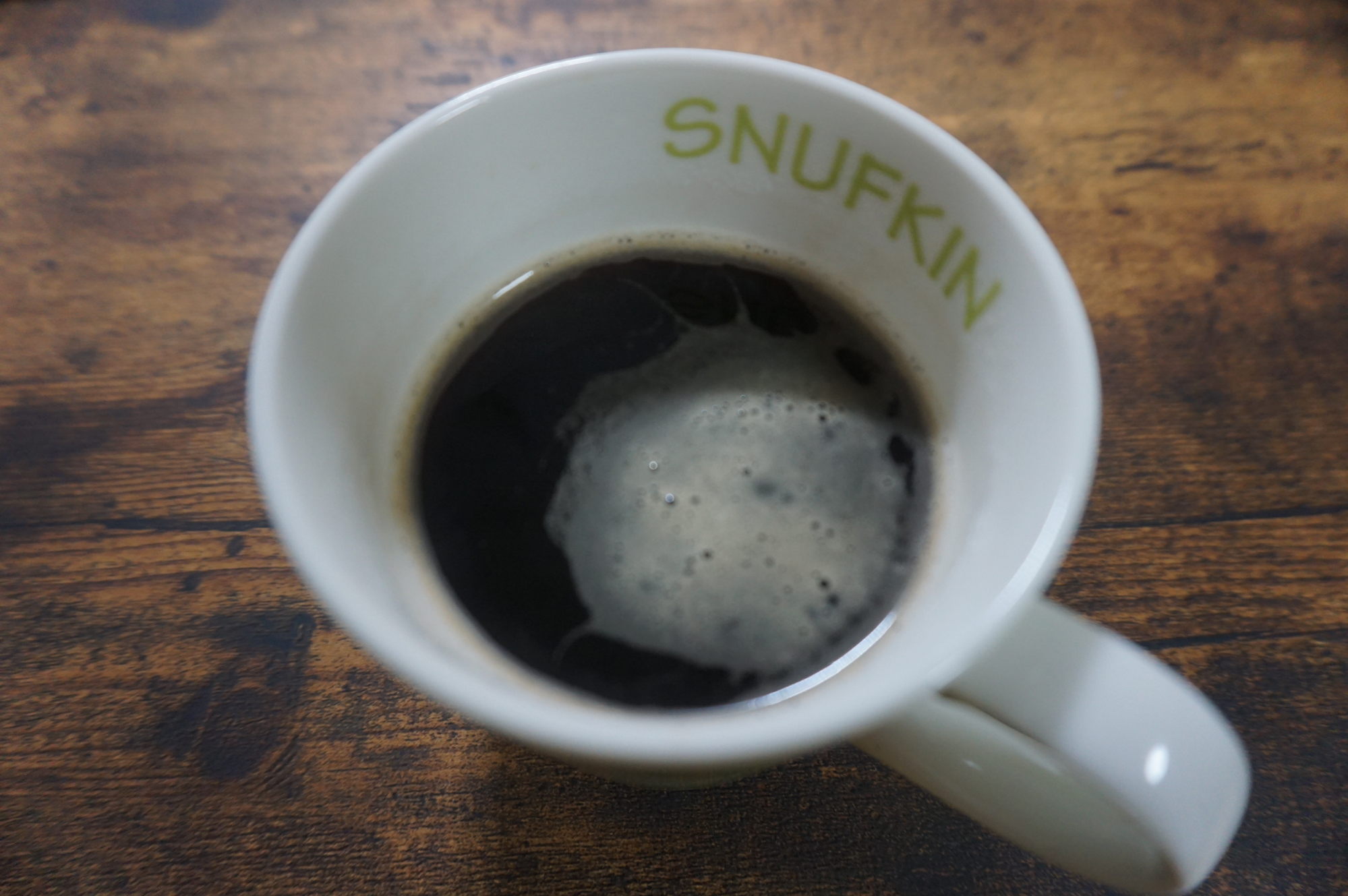ホットコーヒーに溶かしたときの写真