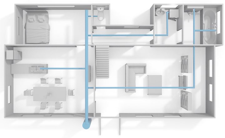 WACOMS WATER SYSTEMの設置イメージ図