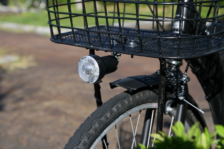 自転車のライトの写真