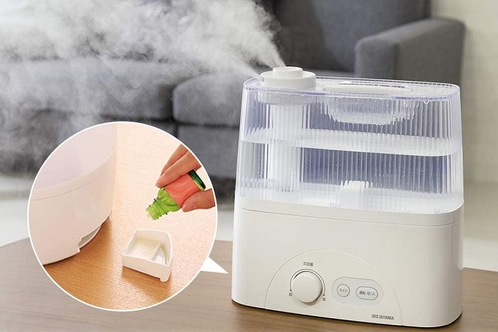 アロマトレー付き加湿器