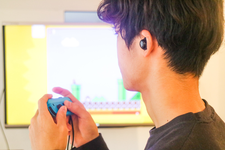 ワイヤレス音声接続してゲームを楽しむ