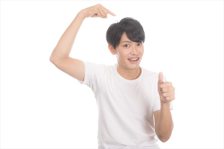 育毛に成功する男性