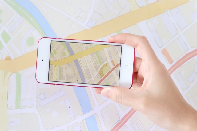 スマホの地図画面の画像