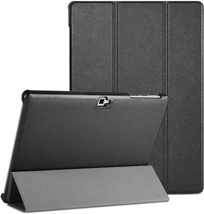 レザータイプのタブレットカバー